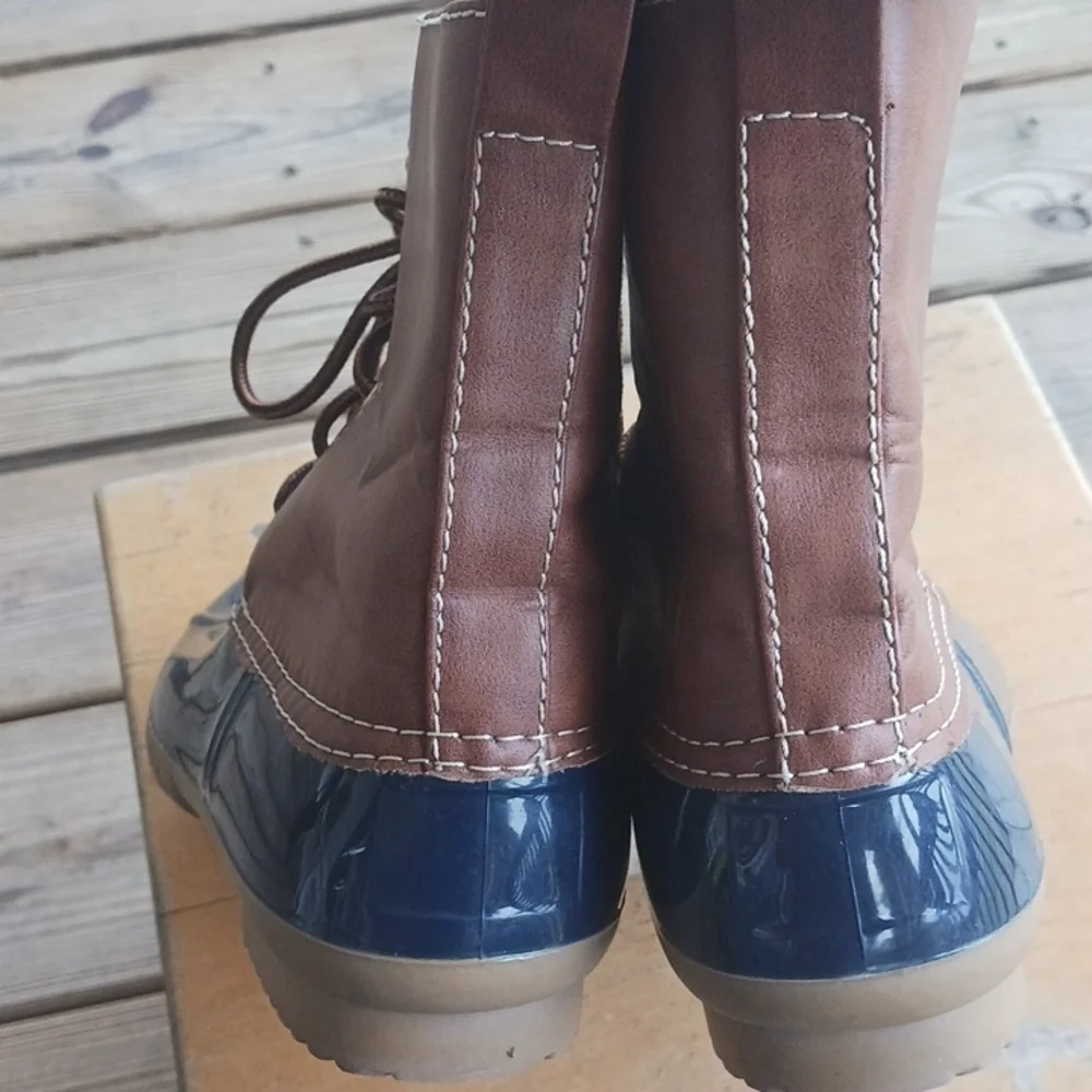 Yoki women's rubber duck boots size 6